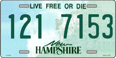 NH license plate 1217153
