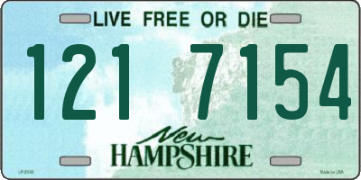 NH license plate 1217154
