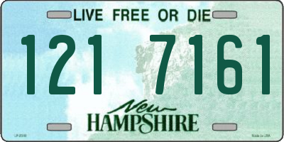 NH license plate 1217161