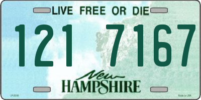 NH license plate 1217167