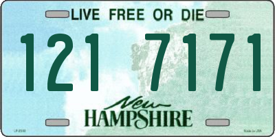 NH license plate 1217171