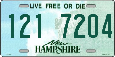 NH license plate 1217204