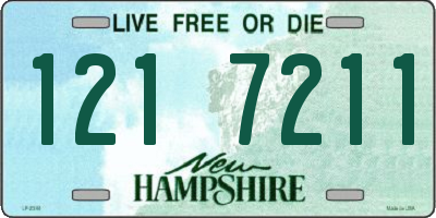 NH license plate 1217211