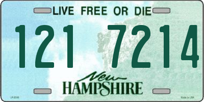 NH license plate 1217214