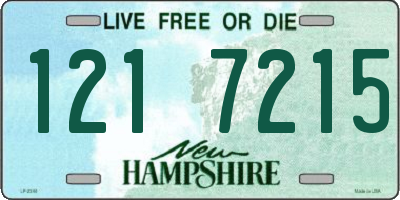 NH license plate 1217215