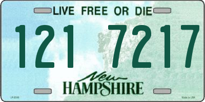 NH license plate 1217217