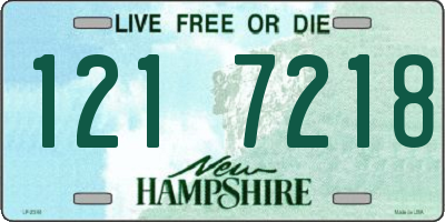 NH license plate 1217218