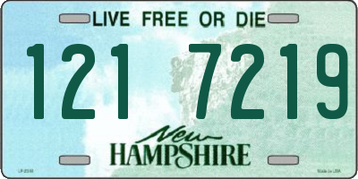 NH license plate 1217219