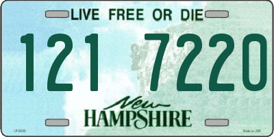 NH license plate 1217220