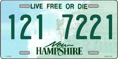 NH license plate 1217221