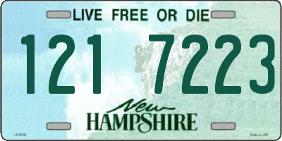 NH license plate 1217223