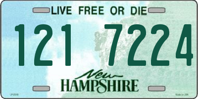 NH license plate 1217224