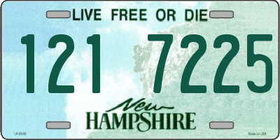 NH license plate 1217225