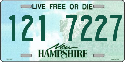 NH license plate 1217227