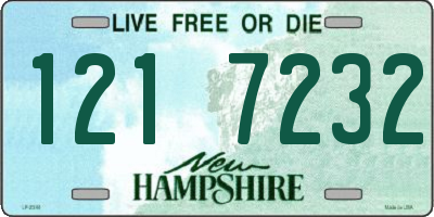 NH license plate 1217232