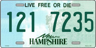 NH license plate 1217235