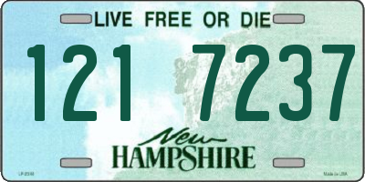 NH license plate 1217237