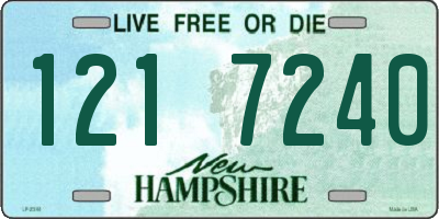 NH license plate 1217240