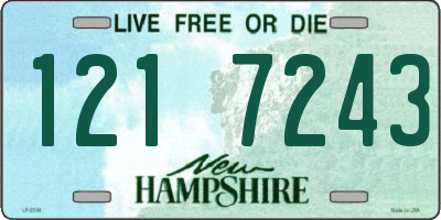 NH license plate 1217243