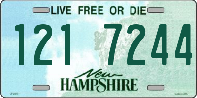 NH license plate 1217244