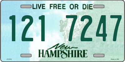 NH license plate 1217247