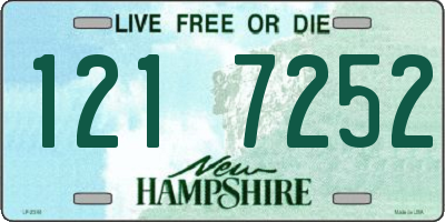 NH license plate 1217252