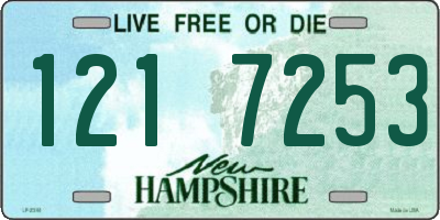 NH license plate 1217253
