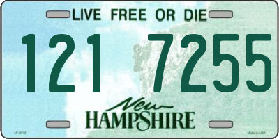 NH license plate 1217255