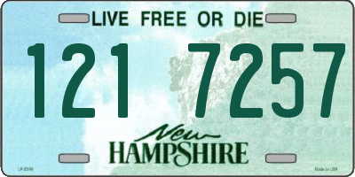 NH license plate 1217257