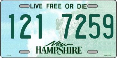 NH license plate 1217259