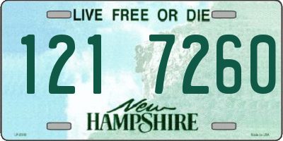 NH license plate 1217260