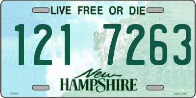 NH license plate 1217263