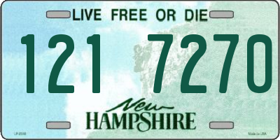 NH license plate 1217270