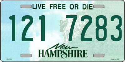 NH license plate 1217283