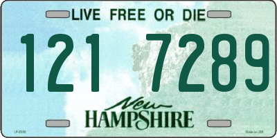 NH license plate 1217289