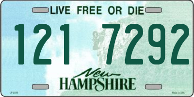 NH license plate 1217292