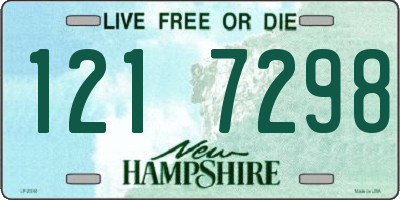 NH license plate 1217298