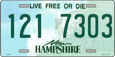 NH license plate 1217303