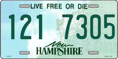 NH license plate 1217305