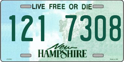 NH license plate 1217308