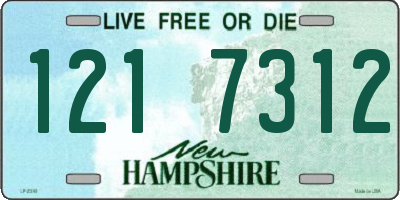 NH license plate 1217312