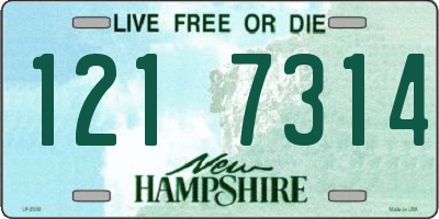 NH license plate 1217314