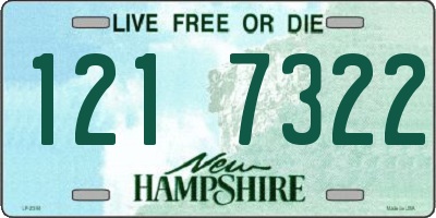 NH license plate 1217322