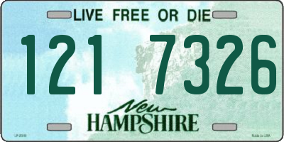 NH license plate 1217326