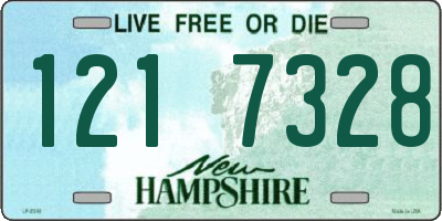 NH license plate 1217328