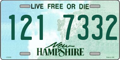 NH license plate 1217332