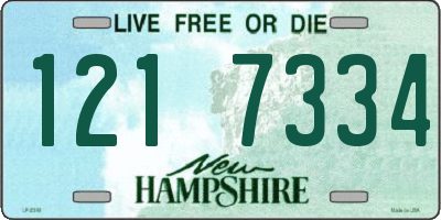 NH license plate 1217334
