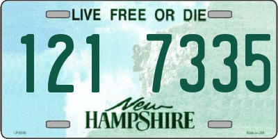 NH license plate 1217335