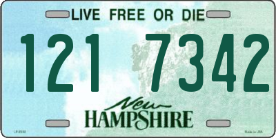 NH license plate 1217342