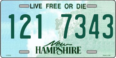 NH license plate 1217343